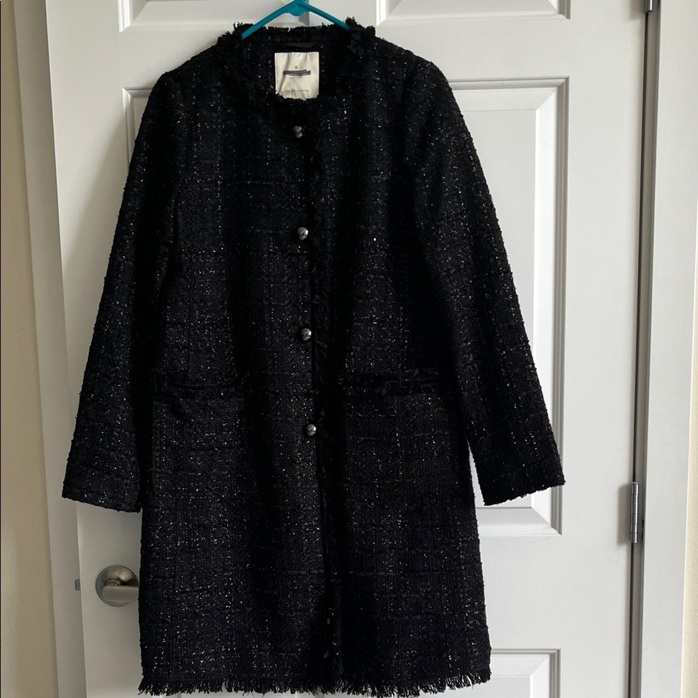 Kate Spade Tweed Long Coat - Classic Women's Jacket size 2